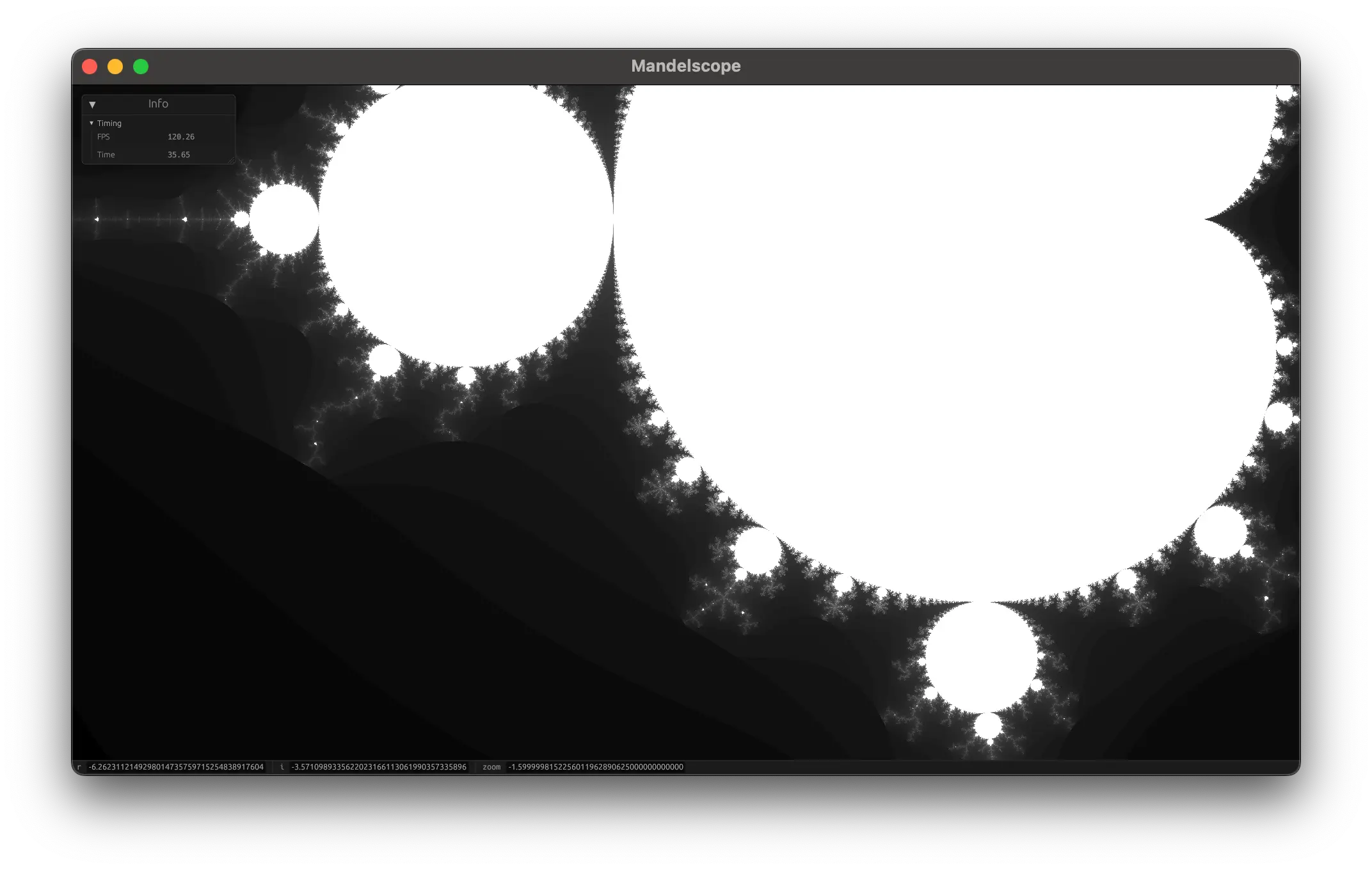 Screenshot of Mandelscope