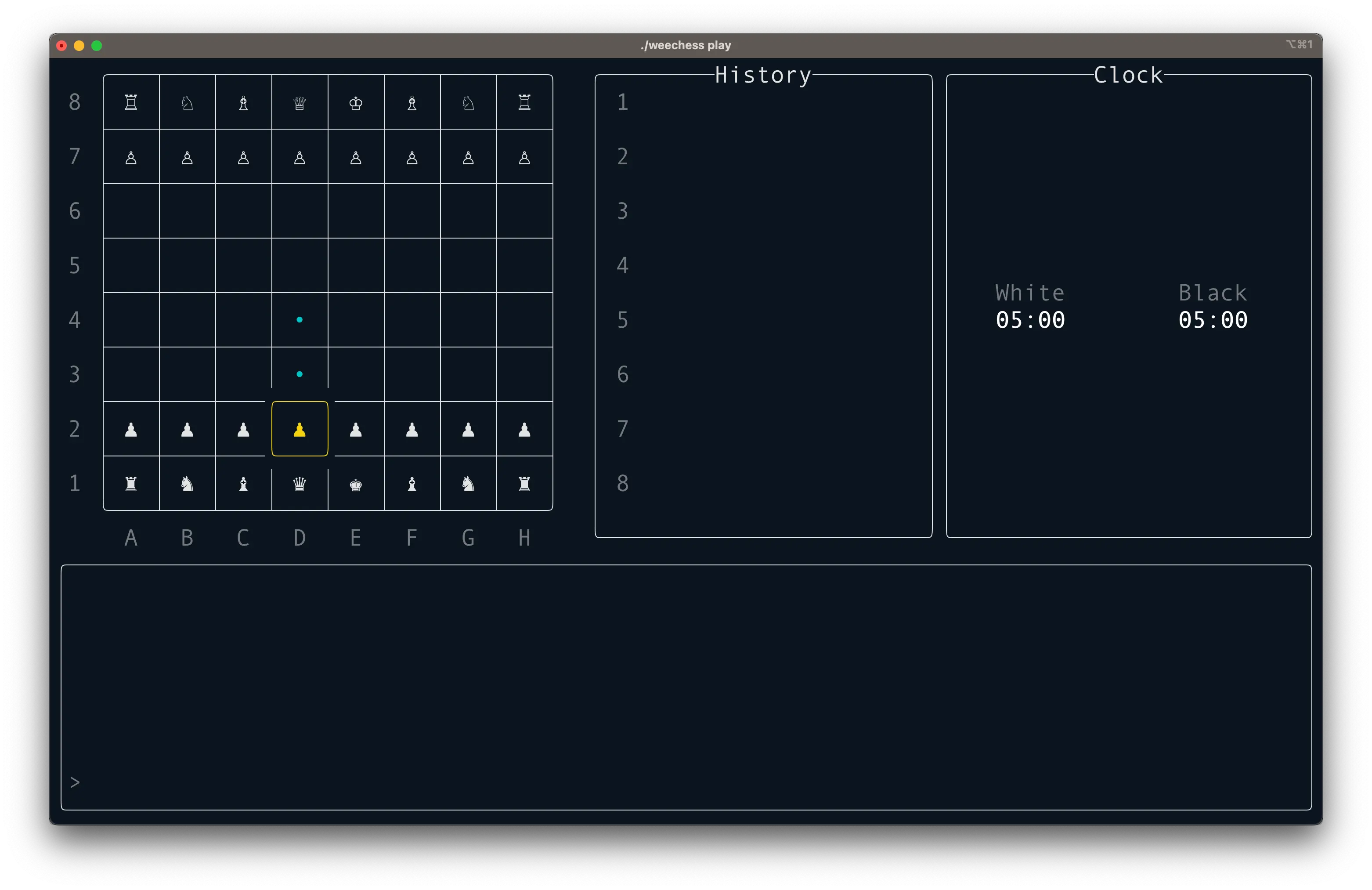 Screenshot of Weechess